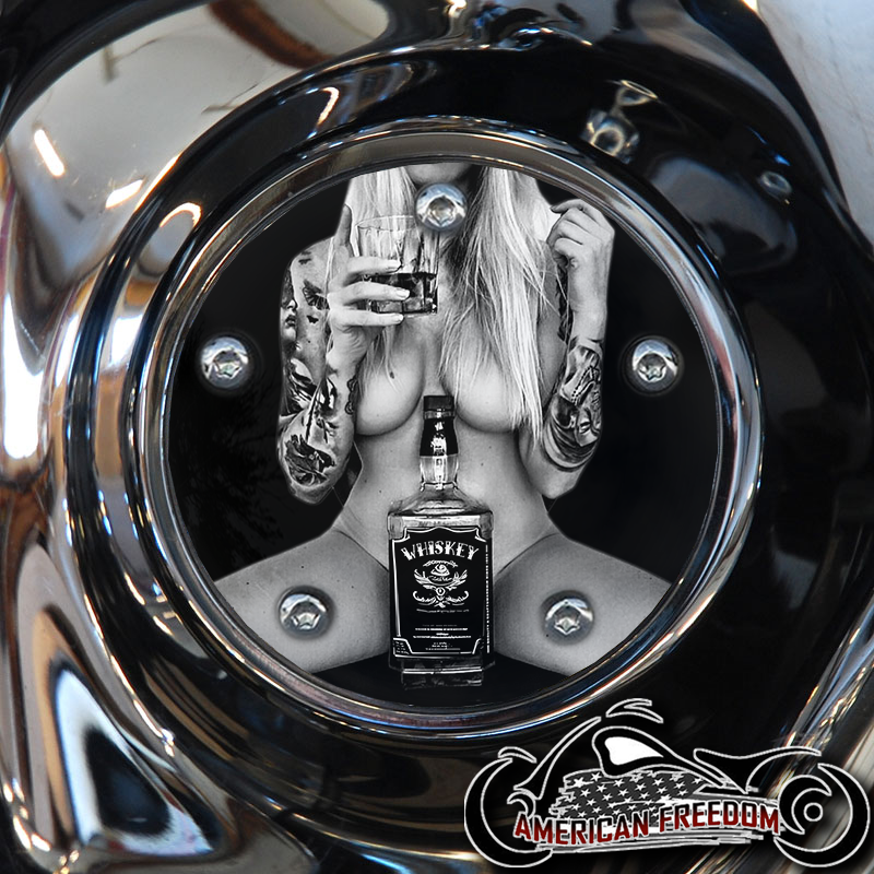 Custom Timing Cover - Whiskey Pin Up